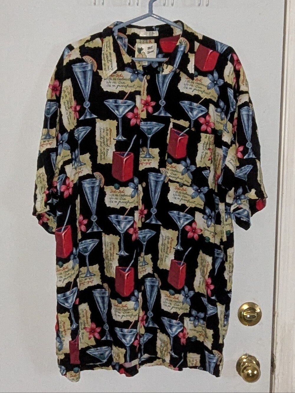 Vintage Hawaiian Print Shirt 2X